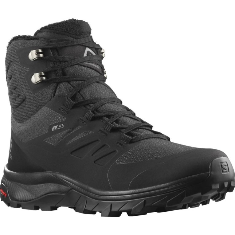 Black Salomon Outblast Thinsulate Climasalomon Waterproof Women's Winter Boots | IE ZG1804